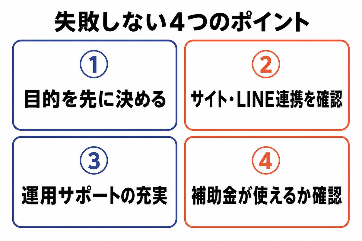 チャットボット 失敗しない4つのポイント
