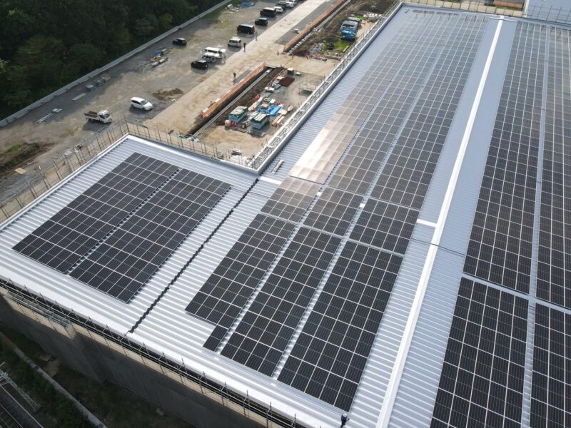 栃木県内冷凍冷蔵庫_屋根設置型太陽光発電設備