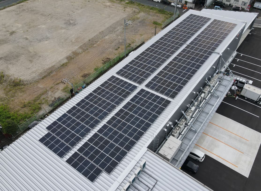 愛知県冷凍冷蔵庫_屋根設置太陽光発電