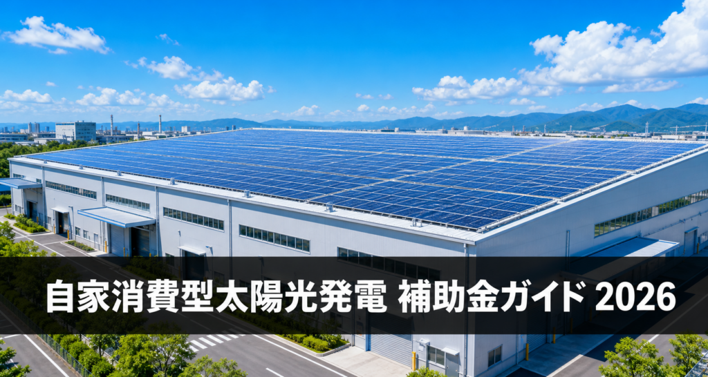 自家消費型太陽光発電 補助金完全ガイド