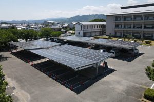 福岡県うきは市_一本足カーポート架台